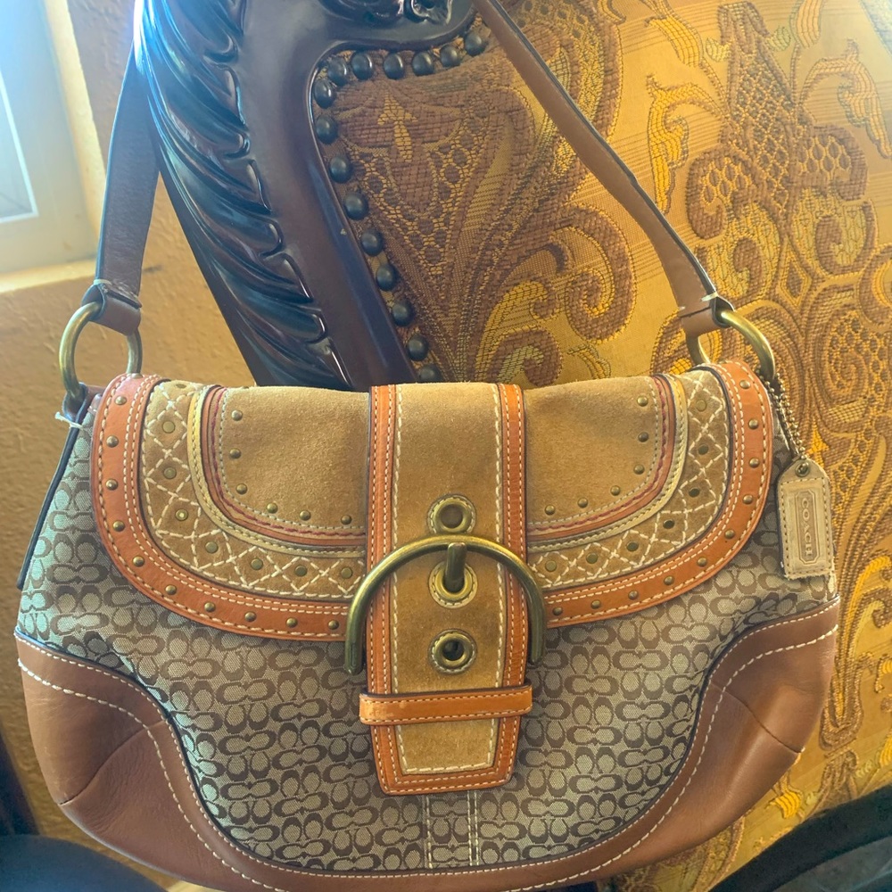 Vintage Coach Soho Shoulder Purse F11517.